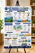 Air Masses of the Earth Educational Poster (A4 Size Laminated)