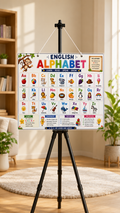 English Alphabet Learning Poster (A4 Size Laminated)