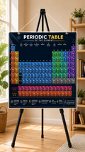 Periodic Table of Elements Poster (A4 Size Laminated)
